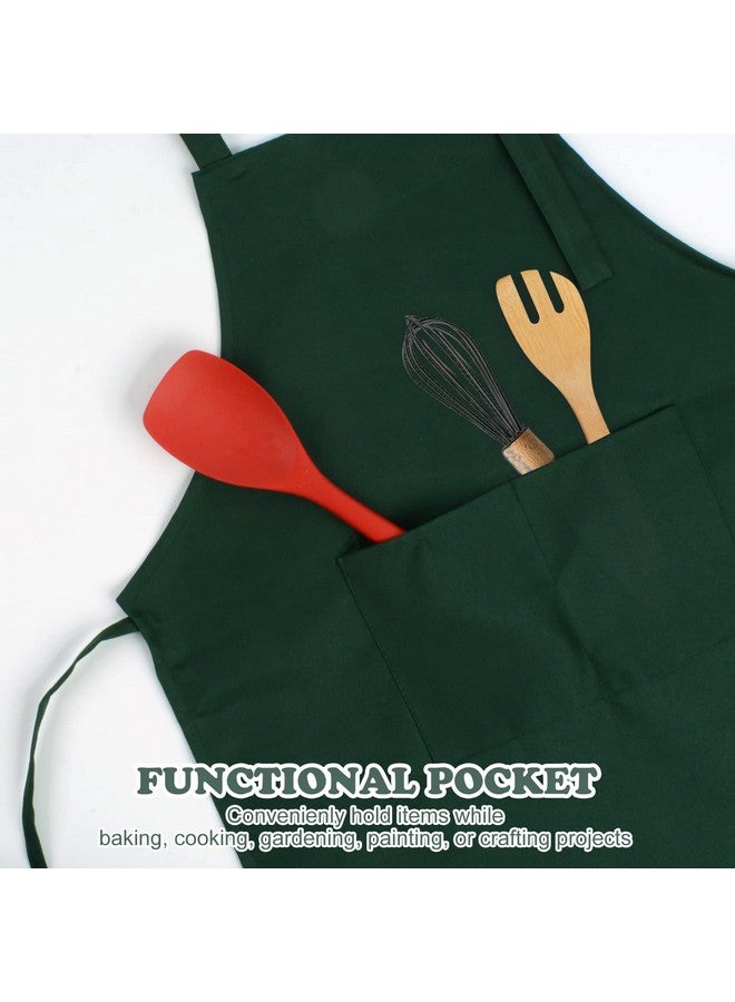 SINLAND Kids Apron with Pocket 2 Pack Adjustable Children Chef Apron for Cooking Baking Painting (M: 6-12 Years) - Image 3