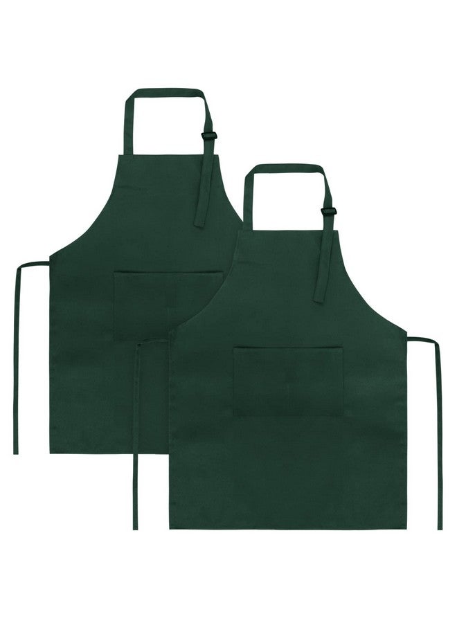 SINLAND Kids Apron with Pocket 2 Pack Adjustable Children Chef Apron for Cooking Baking Painting (M: 6-12 Years) - Image 1