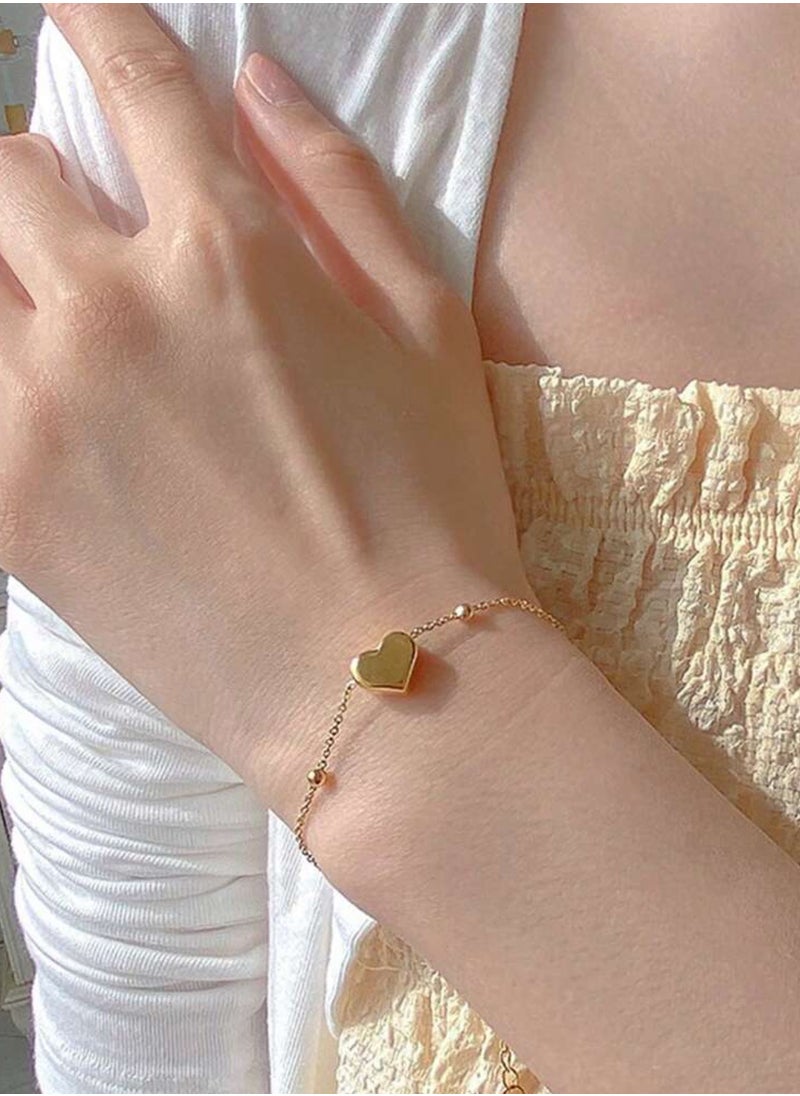 sixtyfour Elegant Gold Plated Stainless Steel Bracelet For Women  - Image 2