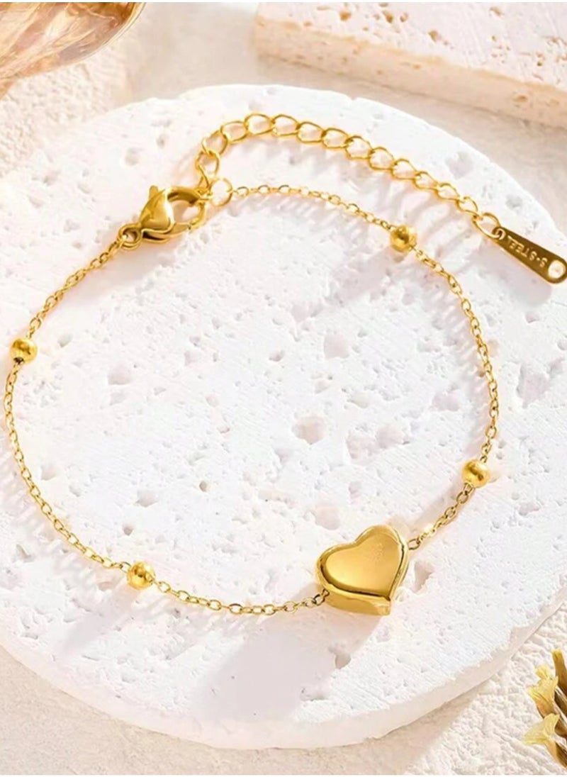 sixtyfour Elegant Gold Plated Stainless Steel Bracelet For Women  - Image 3