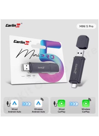 Carlinkit 5.0 SE Pro Wireless Android Auto & CarPlay Adapter,Convert Wired to Wireless for OEM Vehicles (Model Year: 2015 to 2025) Compatible with Wired CarPlay & Android Auto Cars - pzsku/ZC3E7C5D749A4F4A1DFDEZ/45/1747479662/26975872-a968-484e-892d-2c1a0fddcb3f