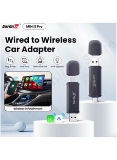 Carlinkit Carlinkit 5.0 SE Pro Wireless Android Auto & CarPlay Adapter,Convert Wired to Wireless for OEM Vehicles (Model Year: 2015 to 2025) Compatible with Wired CarPlay & Android Auto Cars  - Image 2