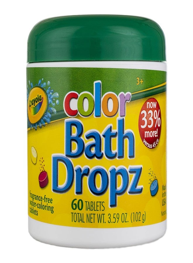 Crayola Bath Dropz 3.59 Ounces 60 Tablets (Pack of 2) - Image 1