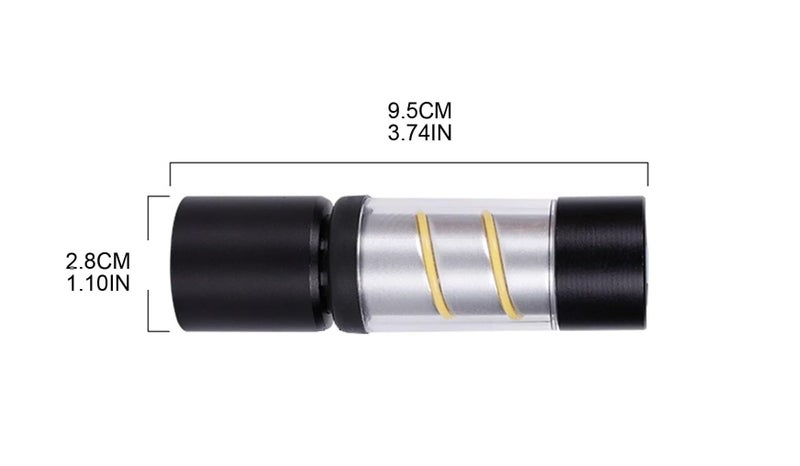 ZURATO Multifunctional Rechargeable Camping Hiking Travelling Torch Lights Latern, Mini Pocket Flashlights Waterproof Outdoor Atmospheres Lights (Small: 2.8 * 9.5 cm) - Image 4
