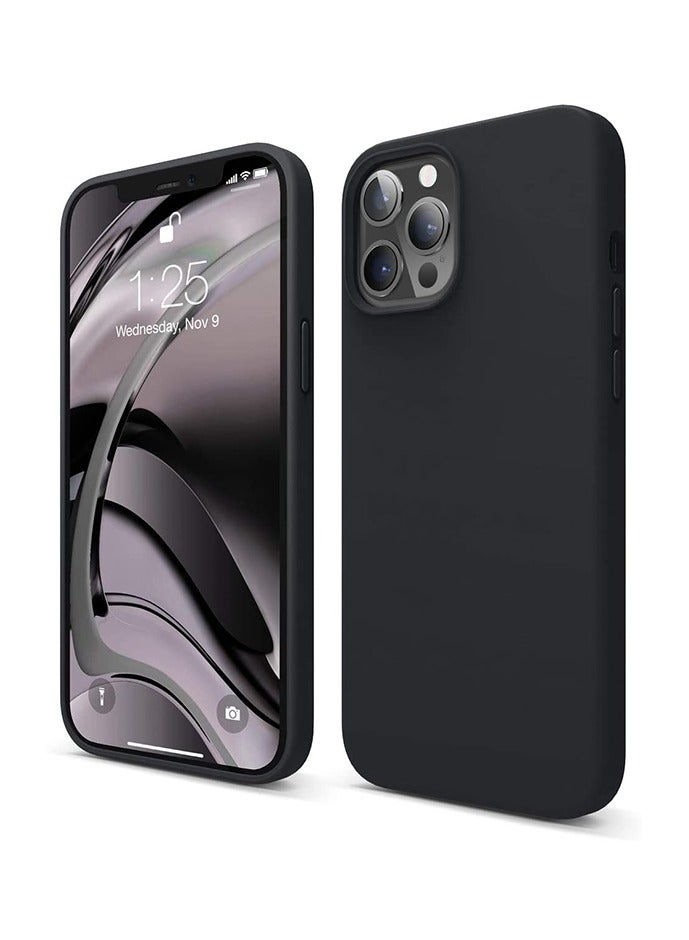 Shockproof Protective Case Cover with Triple Layer Structure for iPhone 12 Pro Max Black Anti-Fingerprint Anti-Drop Anti-Scratch Comfortable Grip Shock Absorption Hard Back Explosion-proof Back Cover Ultra Thin Case Full Cover Compatible iPhone 12 Pro Max Black  - Image 1
