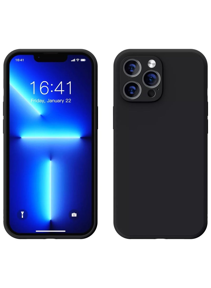 Shockproof Protective Case Cover with Triple Layer Structure for iPhone 12 Pro Max Black Anti-Fingerprint Anti-Drop Anti-Scratch Comfortable Grip Shock Absorption Hard Back Explosion-proof Back Cover Ultra Thin Case Full Cover Compatible iPhone 12 Pro Max Black  - Image 2