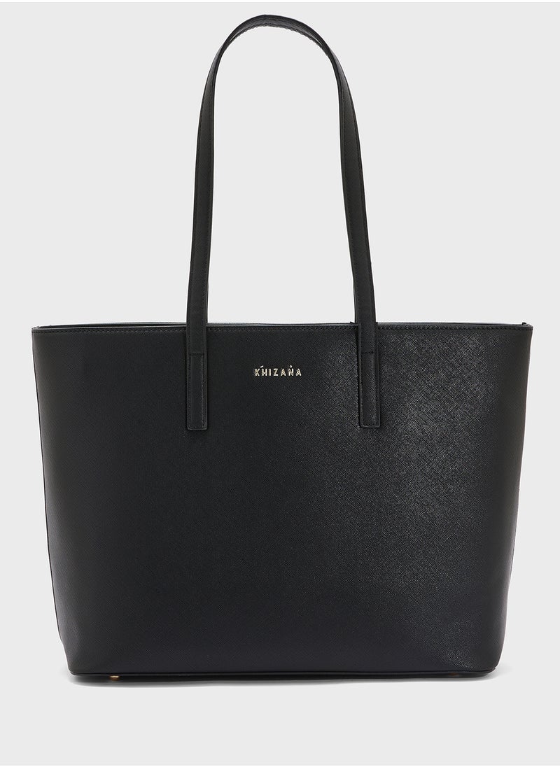 Khizana Carry All Tote Bag With Laptop Sleeve , Bottle Holder & Card Holder  - Image 1