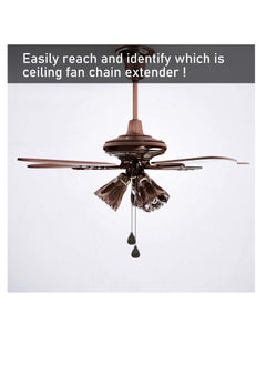 Y&D Bronze Pendant, Ceiling Fan Pull Chain Extender Chains Extension Pendant 12 Inch Ornament with Ball Connector (4 Pieces Black Copper)  - Image 5
