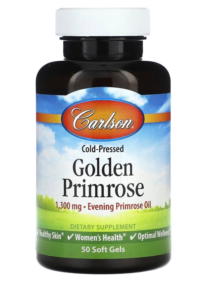 Cold-Pressed Golden Primrose 1300 mg 50 Soft Gels