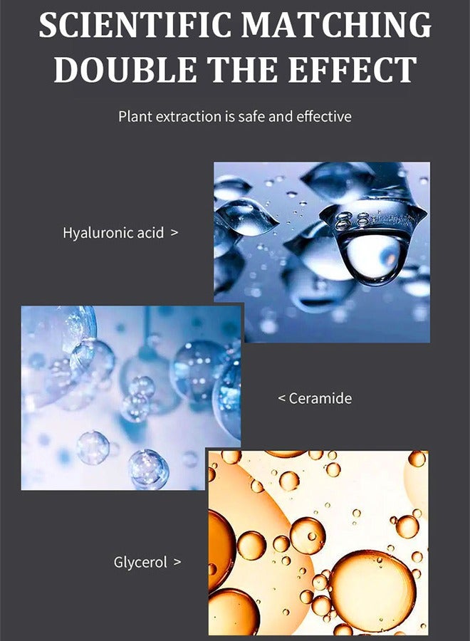 لينماي كريم الوجه للرجال, كريم مضاد للشيخوخة والتجاعيد للرجال مع الكولاجين، حمض الهيالورونيك، فيتامين ه، مزيل البقع الداكنة للرجال وعلاج كيس العين (50 مل) - Image 4