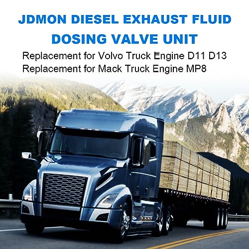 JDMON Diesel Exhaust Fluid Dosing Valve Unit Replacement for Volvo and Mack Truck 22 System Urea Injection Dosing Control Module Replacement for 22391565 21575532 21577030 0444043003 0444043004 - Image 3