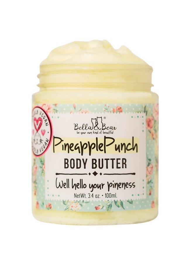 Bella and Bear - Bella & Bear Pineapple Body Butter Hydrating Formulavegan Travel Size 3.4Oz' (3.4 Oz) - Image 1