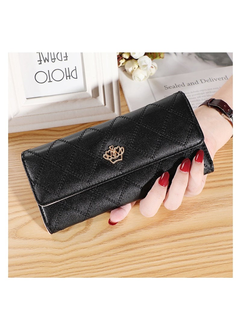 Generic Womens Wallet PU Leather Long Wallet For Women Card Holder Organiser  - Image 1