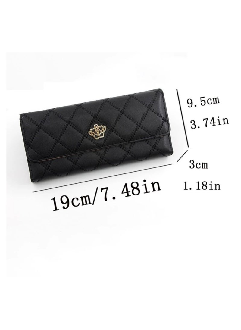 Generic Womens Wallet PU Leather Long Wallet For Women Card Holder Organiser  - Image 5