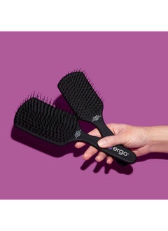 ERGO Ergo Super Gentle Mini Paddle Brush for Blow Drying - Hair Brushes for Women with Thick or Thin Hair - Dual Hairbrush for Women - Detangler Hair Brush - Gently Detangles Curly or Wet Hair - ERG750  - Image 5