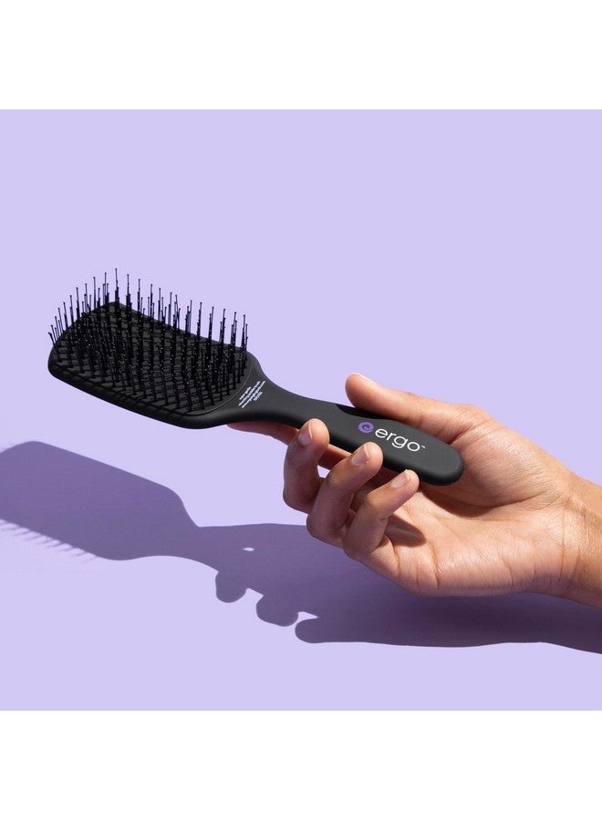 إيرجو فرشاة شعر صغيرة لطيفة للغاية من إرجو لتجفيف الشعر - فرشاة شعر للنساء ذوات الشعر الكثيف أو الرقيق - فرشاة شعر مزدوجة للنساء - فرشاة فك تشابك الشعر - تفك تشابك الشعر المجعد أو المبلل بلطف - ERG750 - Image 4