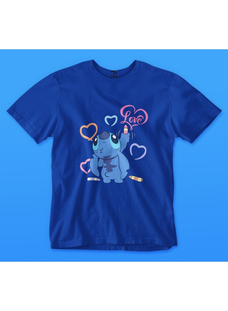 ZOOM Premium Stitch T-Shirt – Iconic Character Design in Versatile Color Options 