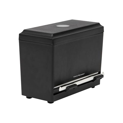 Mind Reader حامل مصاصات مايند ريدر، حامل أقلام، ضرورة في الفصول الدراسية، إمدادات المطاعم، بلاستيك، 9.25"L x 4.5"W x 7.5"H، أسود - Image 1