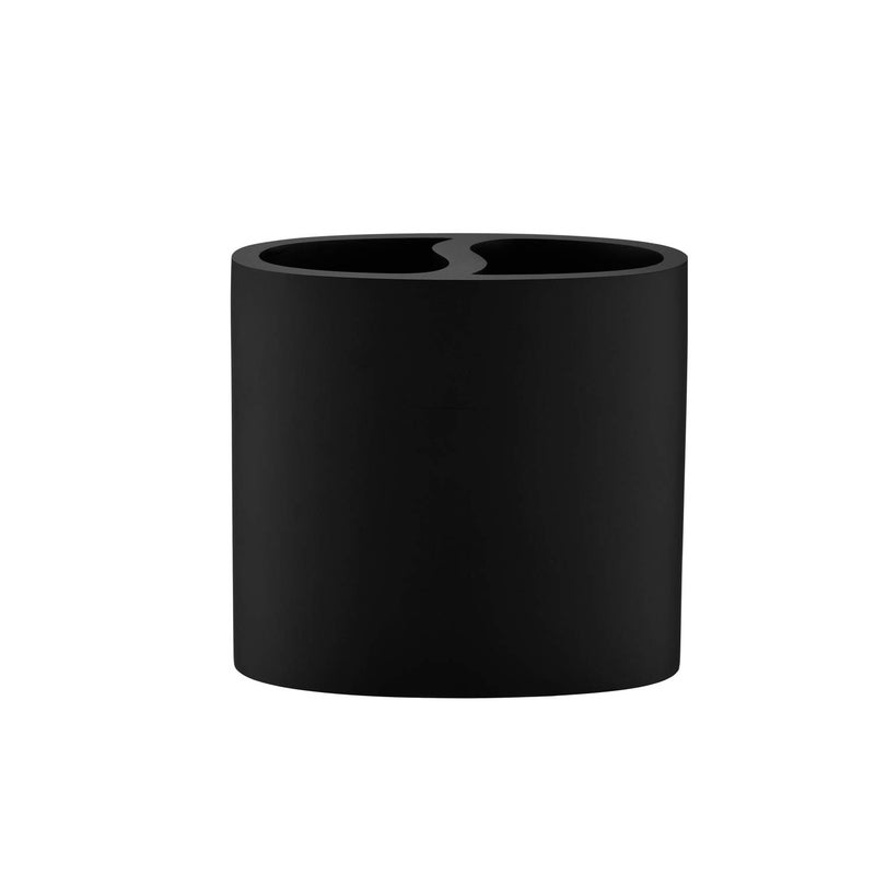 Jincrop Home Matte Black Toothbrush Holder for Vanity Countertops Small Toothbrush Holder  Matte Black Collection Resin