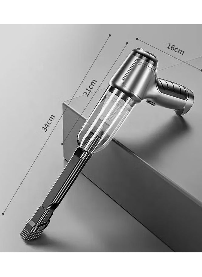 Denx Cordless Handheld Vacuum Cleaner (Suction And Blow) 3 In 1, Rechargeable, For Car, Home, Office, Computer - Image 5