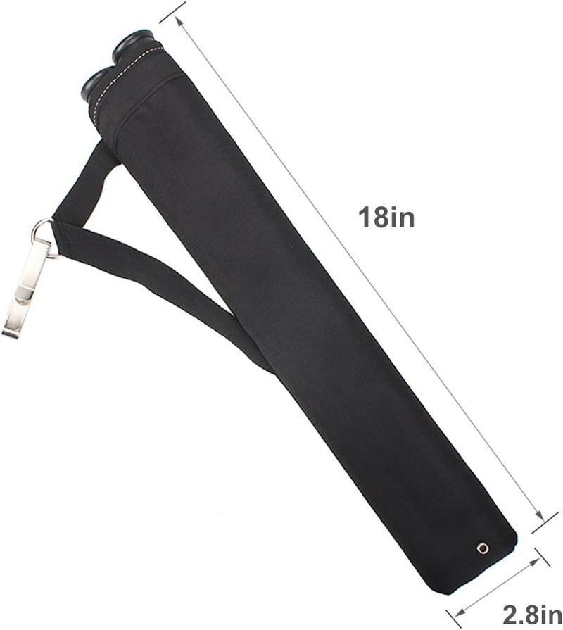 KRATARC Archery 2 Tube Hip Arrow Quiver Waist Hanged Carry Bag with Hook for Target Shooting - Image 3
