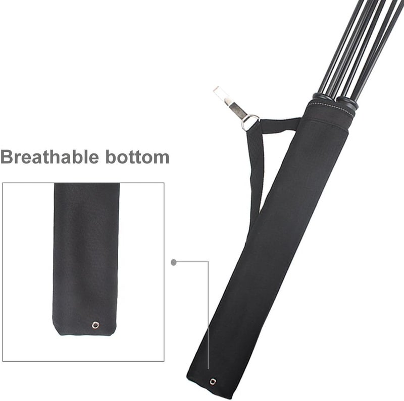 KRATARC Archery 2 Tube Hip Arrow Quiver Waist Hanged Carry Bag with Hook for Target Shooting - Image 4