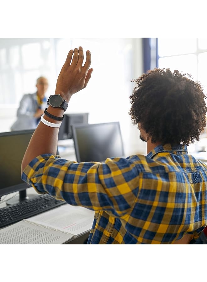 إيروريكس 24 قطعة من أساور المطاط ذات اللون الصلب من Greatness Is A Choice للبيع بالجملة، أساور سيليكون مطاطية فارغة، أساور مطاطية للنساء والرجال، هدايا - Image 2