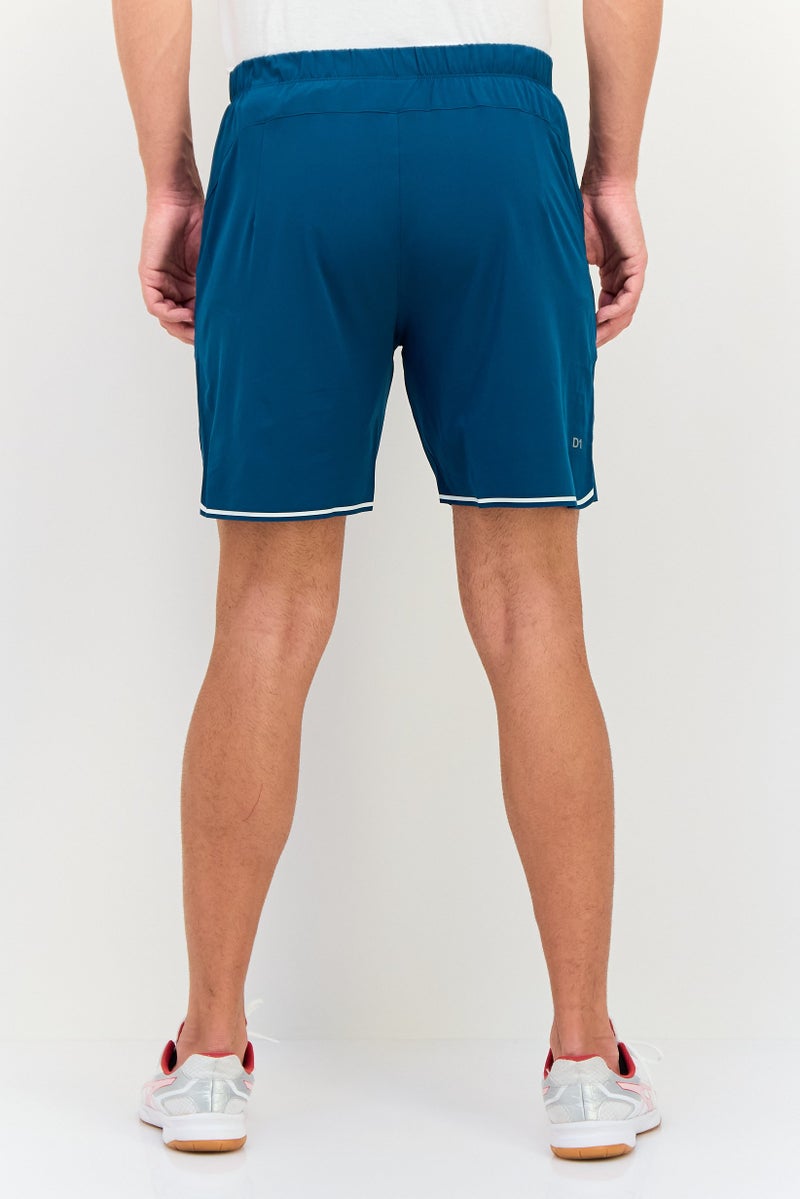 asics Men Sportswear Fit Tennis Shorts, Steel Blue - Image 3