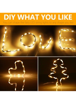 4 Pack Fairy String Lights with Timer, 5M 50 LED Micro Wire Fairy String Lights with Timer Indoor Outdoor Lighting, Bedroom, Wedding Decor, Birthday Party Decoration - view 5
