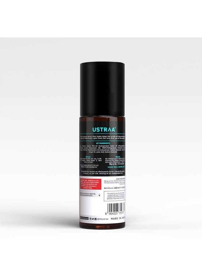 Ustraa - Hair Serum Antidandruff 2 X 200Ml Fights Dandruff With Tea Tree & Ginger Maintains Scalp Ph Prevents Growth Of Dandruffcausing Microorganisms No Sulphates No Paraben (Pack Of 2) - Image 1