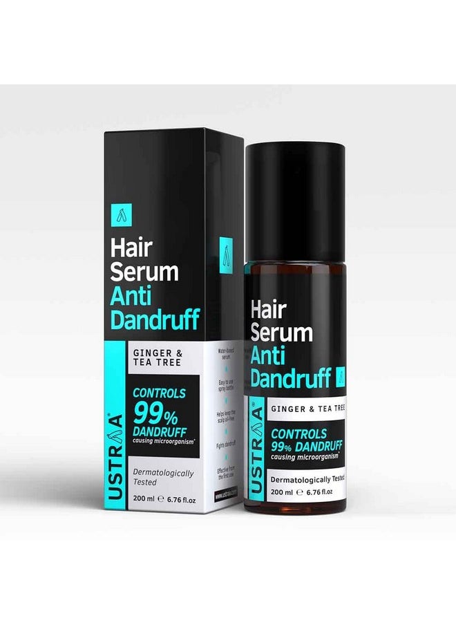 Ustraa - Hair Serum Antidandruff 2 X 200Ml Fights Dandruff With Tea Tree & Ginger Maintains Scalp Ph Prevents Growth Of Dandruffcausing Microorganisms No Sulphates No Paraben (Pack Of 2) - Image 1
