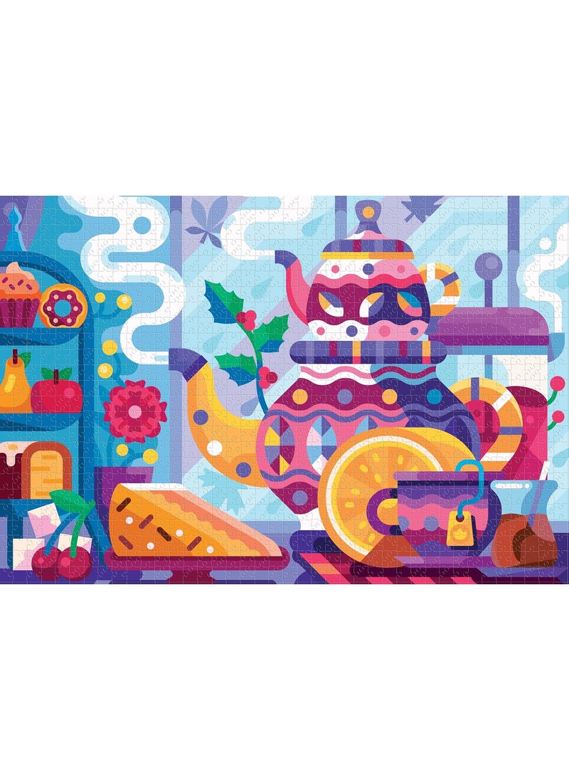 Goliath Goliath Alex Krugli Tea Party 1000Piece Puzzle  Completed Size 2675 x 1826 Inches  Ages 12 and Up  - Image 2