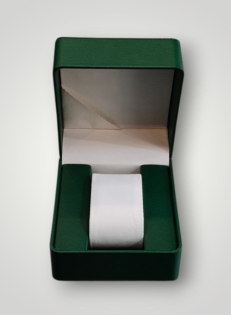 Al Seraj Luxury Watch Box | Premium Green Rexine Exterior with Soft Interior | Elegant Watch & Jewelry Storage Case for Travel, Display & Gift - Image 1