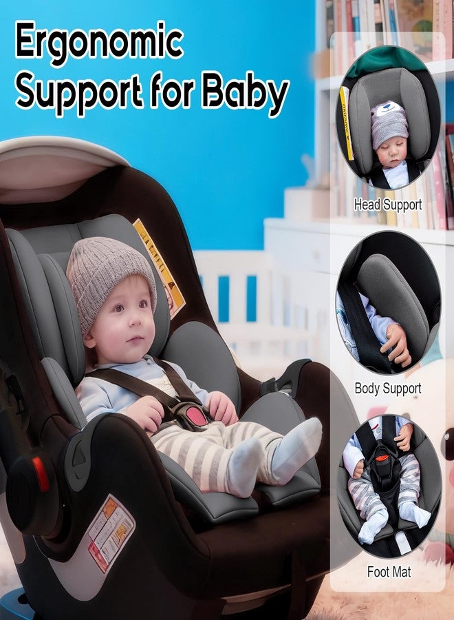 Kaseeous Thickened Carseat Head Support for Infant, Infant Car Seat Insert with Extra Headrest for Preemie to Newborn, Adjustable Baby Car Seat Cushion with Filled Natural Spong - Image 2