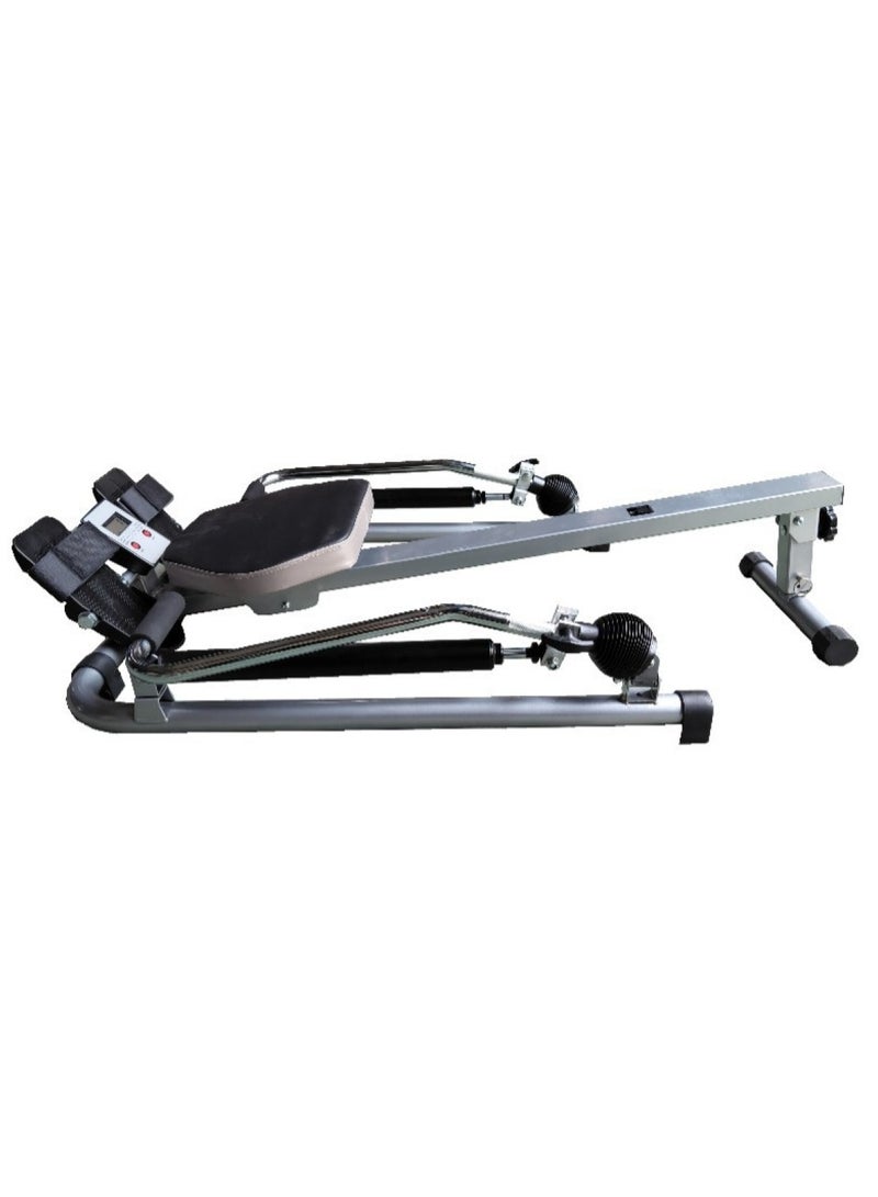 Huitich Foldable Dual-Bar Hydraulic Rowing Machine Silent Home Fitness Trainer - Image 1