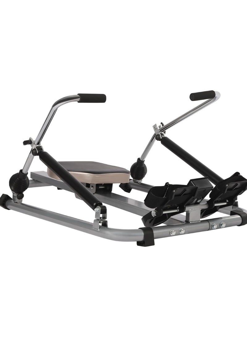 Huitich Foldable Dual-Bar Hydraulic Rowing Machine Silent Home Fitness Trainer - Image 5