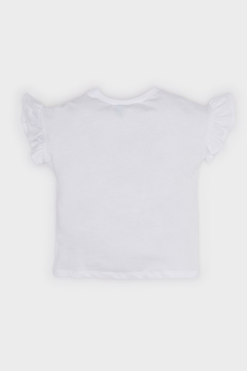 Baby Girl Regular Fit Mickey & Minnie Licensed Short Sleeve T Shirt