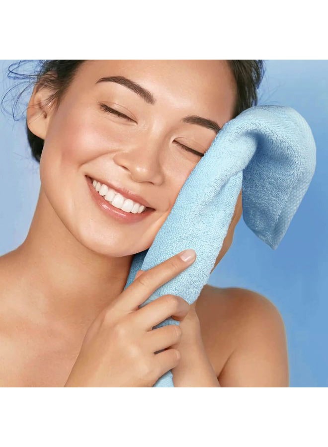 Cleanbear 100% Cotton Wash Cloths 12 Pack Bath Washcloths Facecloths, 13 by 13 Inches Large Bathroom Washcloth Set 12 Assorted Colors (Multi, 12) - Image 4