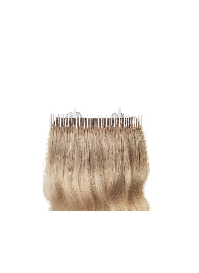 Hair Works Hair Works ULTRA Hair Extension Holder - Professionally Designed to Securely Hold Extra Wide Wefts including Halos, Hand Tied Wefts, Beaded Wefts and Full Bundles While You Wash, Color, Style & Store  - Image 4