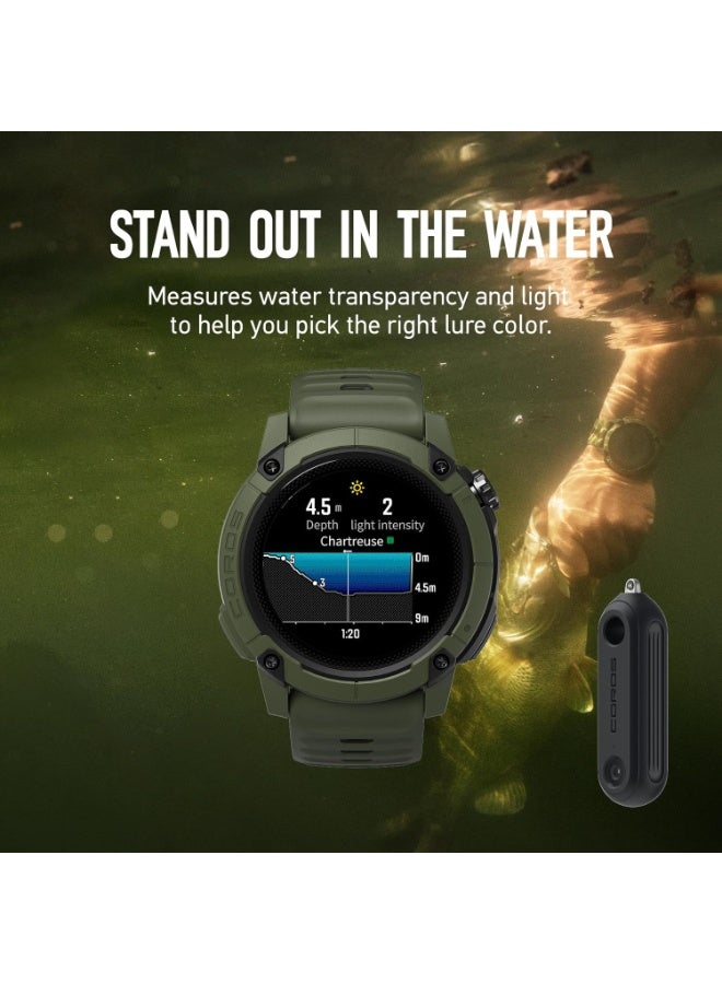 COROS HYDROP Fishing Sensor - A lightweight castable sensor that measures depth, temperature, brightness, and water color to help you catch more fish. Only compatible with COROS NOMAD and VERTIX 2S - Image 4