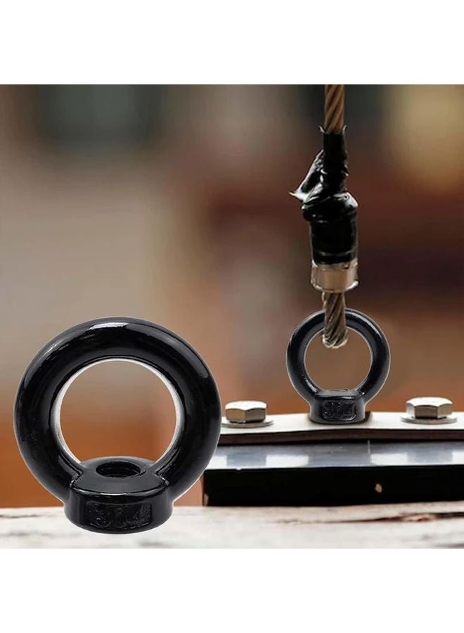 5pcs M8 Eye Washers with S Hooks and Eye Nuts Black Stainless Steel for Hanging Mounting - Image 5