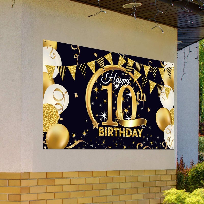 ARS 10th Birthday Party Decoration Backdrop - Image 5