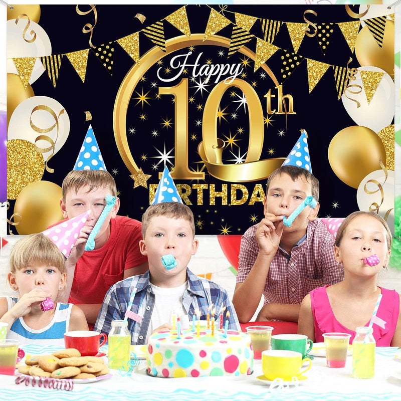 ARS 10th Birthday Party Decoration Backdrop - Image 4
