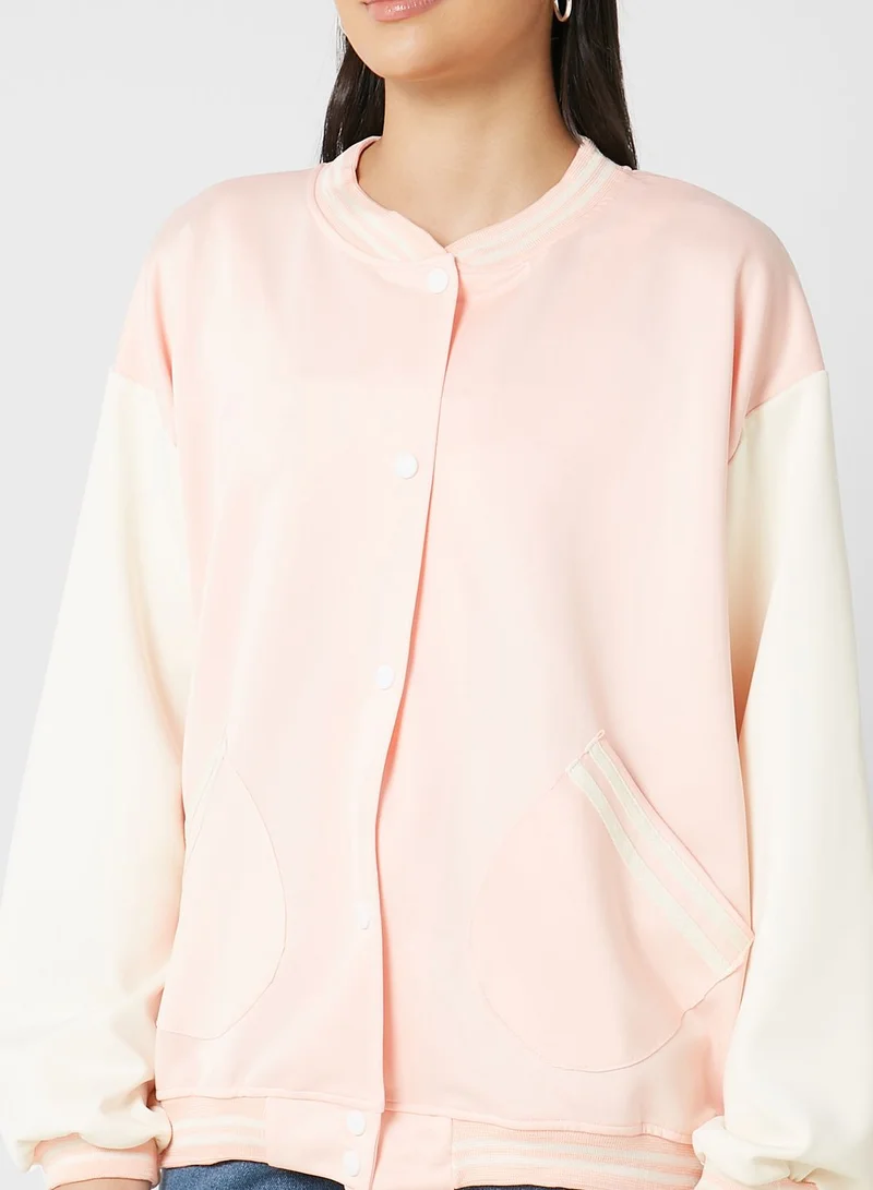 Ginger Varsity Bomber Jacket