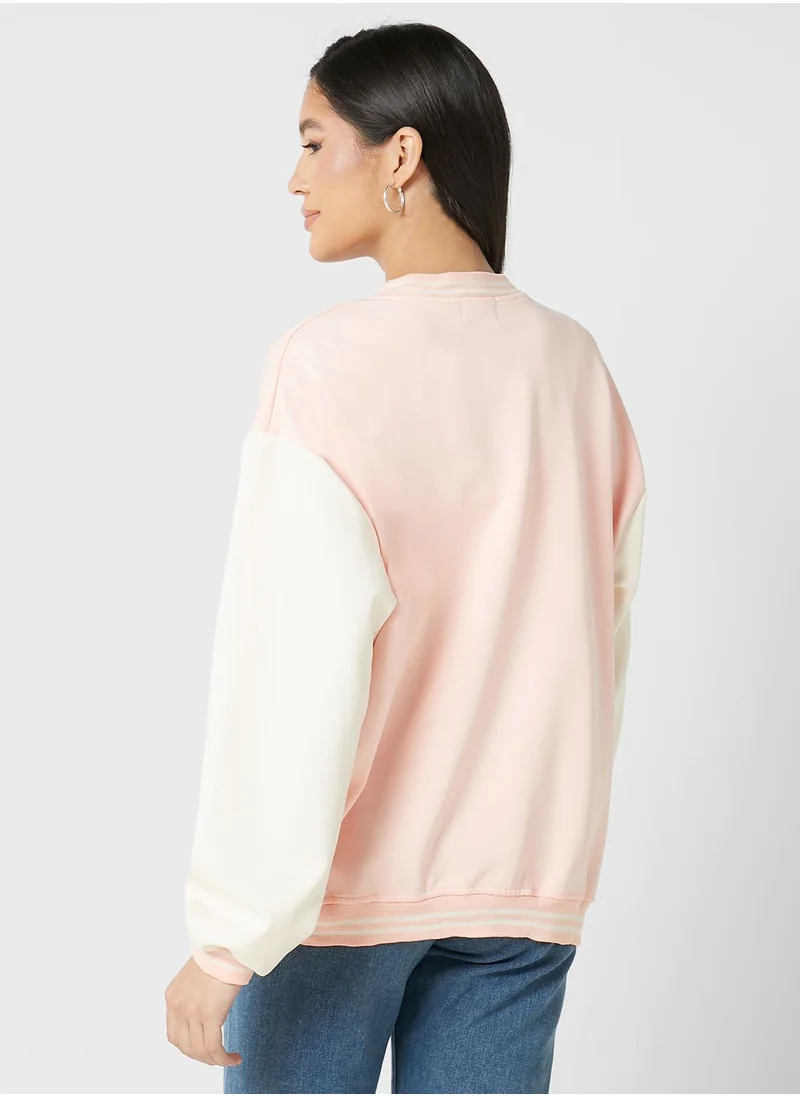 Ginger Varsity Bomber Jacket