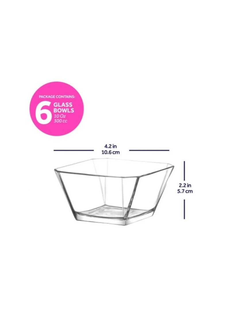 LAV LAV Karen Dessert Bowl Set of 6-Piece 300ml Turkey Made  - Image 2