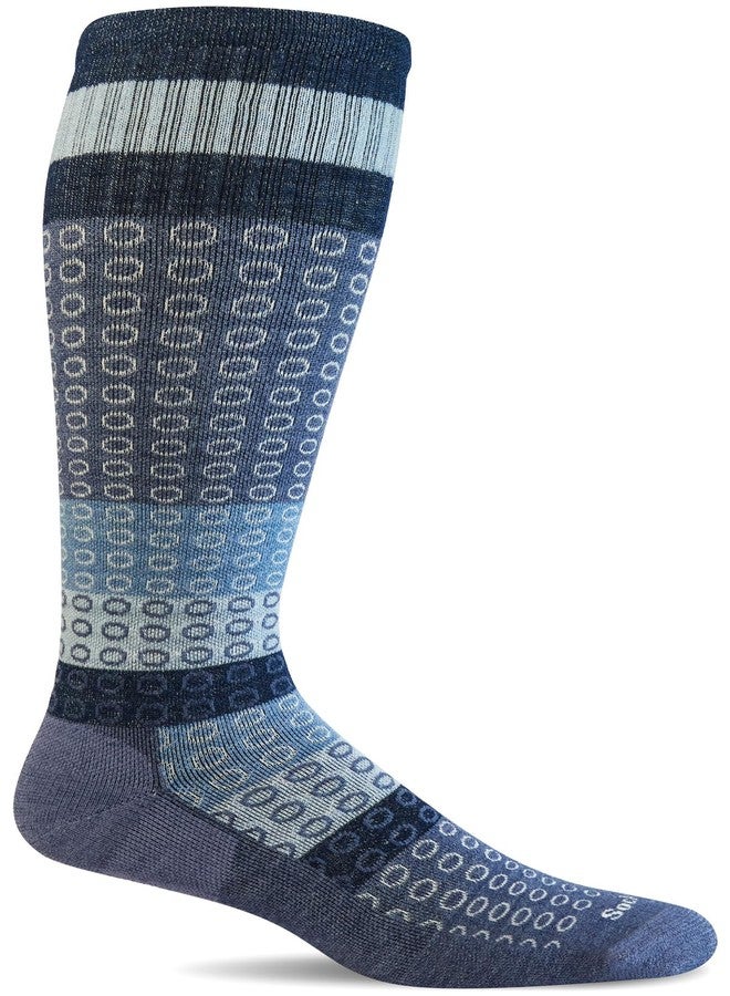 Sockwell Women's Full Circle Moderate Graduated Compression Sock, Denim - S/M - Image 1