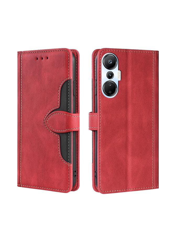 S-TOP Case For Infinix Hot 20S Skin Feel Magnetic Buckle Leather Phone Case - Image 1