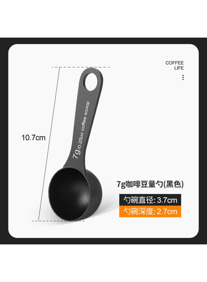 304 Stainless Steel Coffee Spoon Dual-use Integrated Clip Spoon Coffee Bean Measuring Spoon Milk Powder Coffee Powder Sealing Seal Clip
