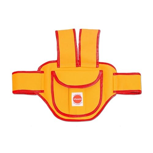 Vparents Ava Kids Safety Two Wheeler Seat Belt/Front Standing and Sitting Behind (Yellow) - Image 1